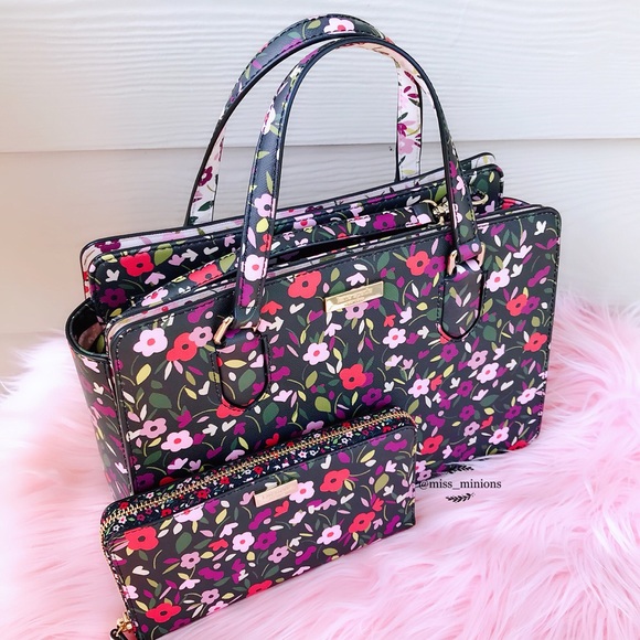 Kate Spade Laurel Way Boho Floral Reese Purse Bag - Picture 3 of 8